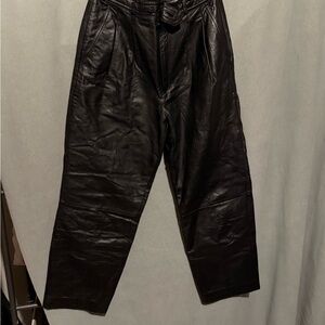 Black Leather Pants